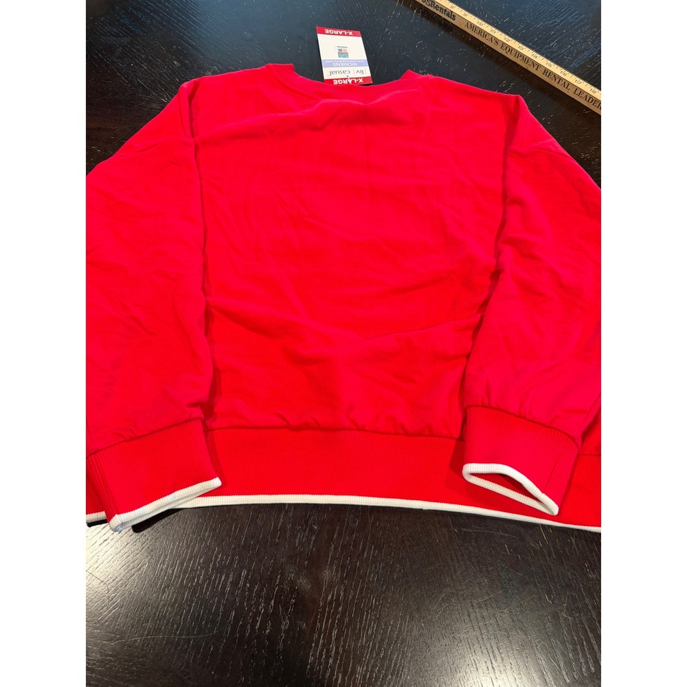 Liv Casual Nebraska Cornhuskers NCAA Red Pullover Sweatshirt Womens XL 680023 - Picture 7 of 8